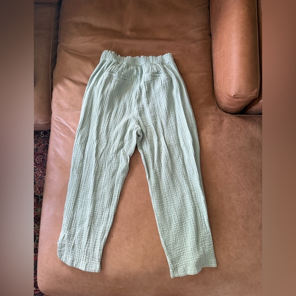 MARKET & SPRUCE Dria Extra High Rise Straight Leg Gauze Ankle Pant Size Medium - Picture 11 of 11
